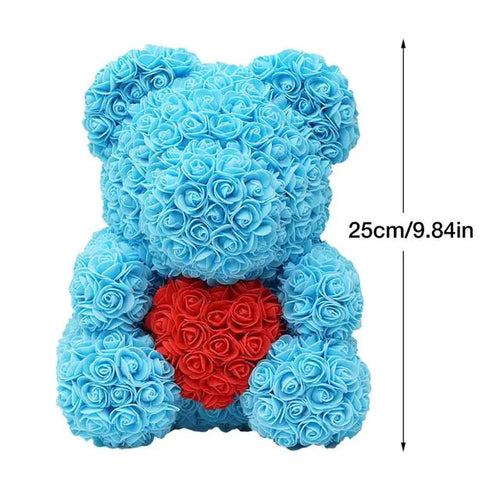 Load image into Gallery viewer, Valentine&#39;s Day Rose Flower Bear
