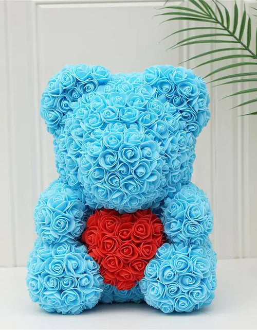 Load image into Gallery viewer, Valentine&#39;s Day Rose Flower Bear
